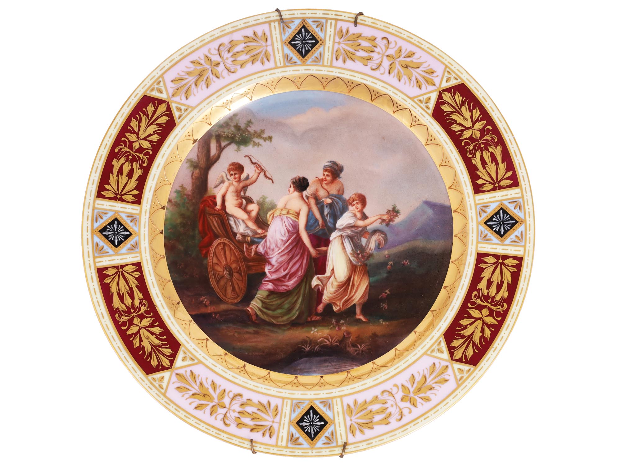 ROYAL VIENNA PORCELAIN CABINET PLATE LOVE TRIUMPH PIC-0